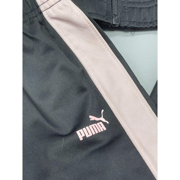 Puma jogger suit sweatshirt pants zip up elastic waist pockets puma kids 4 READ - Picture 2 of 11